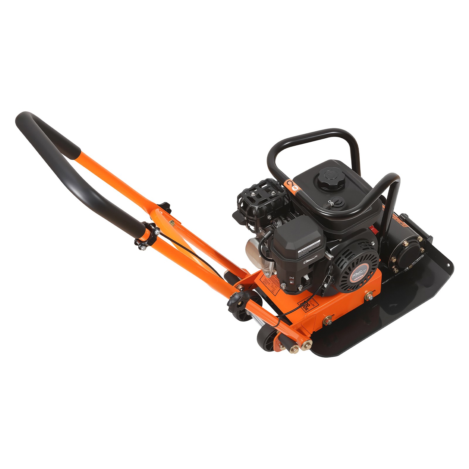 Uimoso 6.5HP Vibrating Plate Compactor for Asphalt, 5600VPM, 2360lbs
