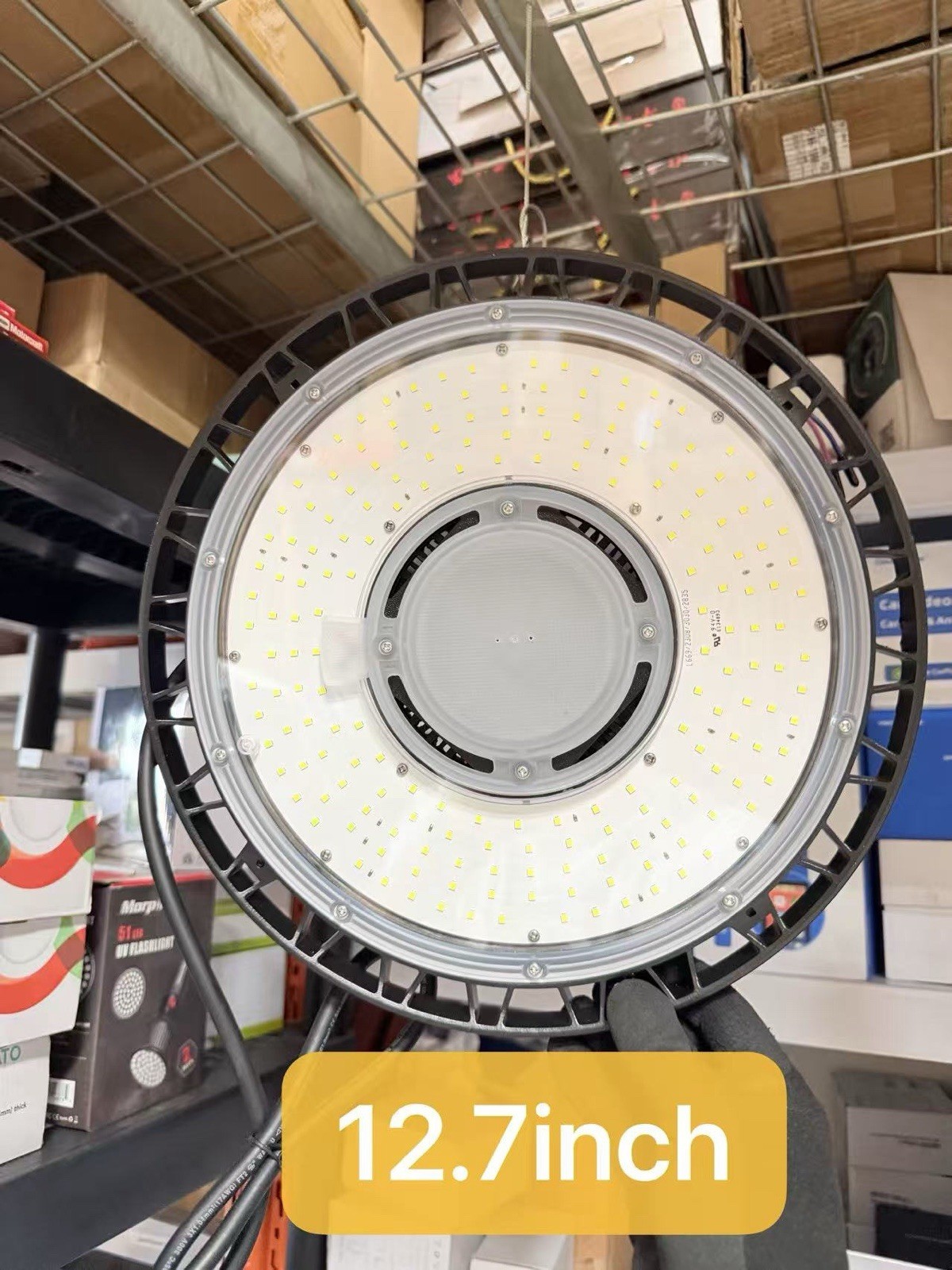 100W LED High Bay Light 5000K Dimmable UFO Shop Garage Warehouse