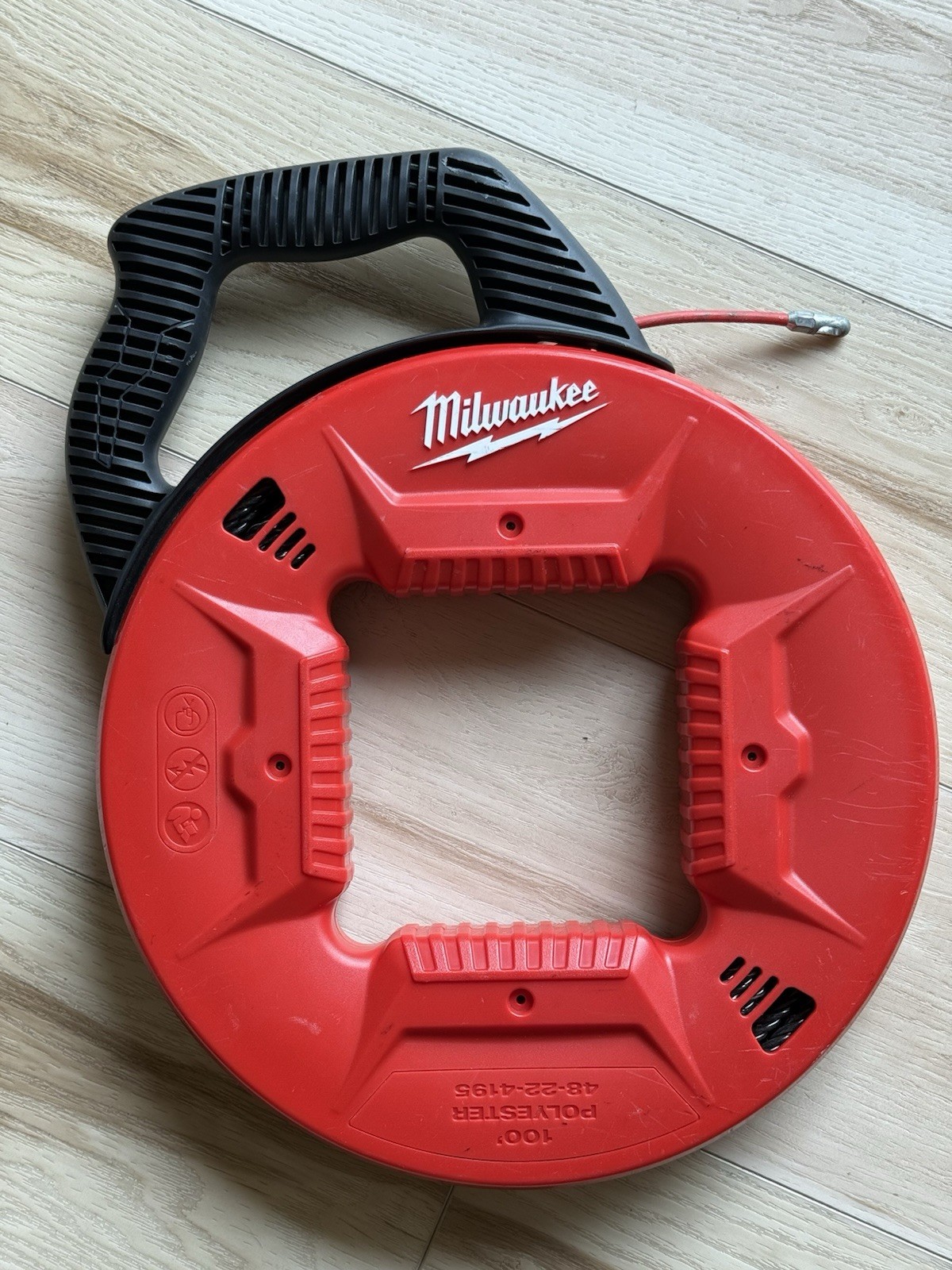 Milwaukee 48-22-4195 100 Feet Polyester Fish Tape Flexible Metal Leader Tool