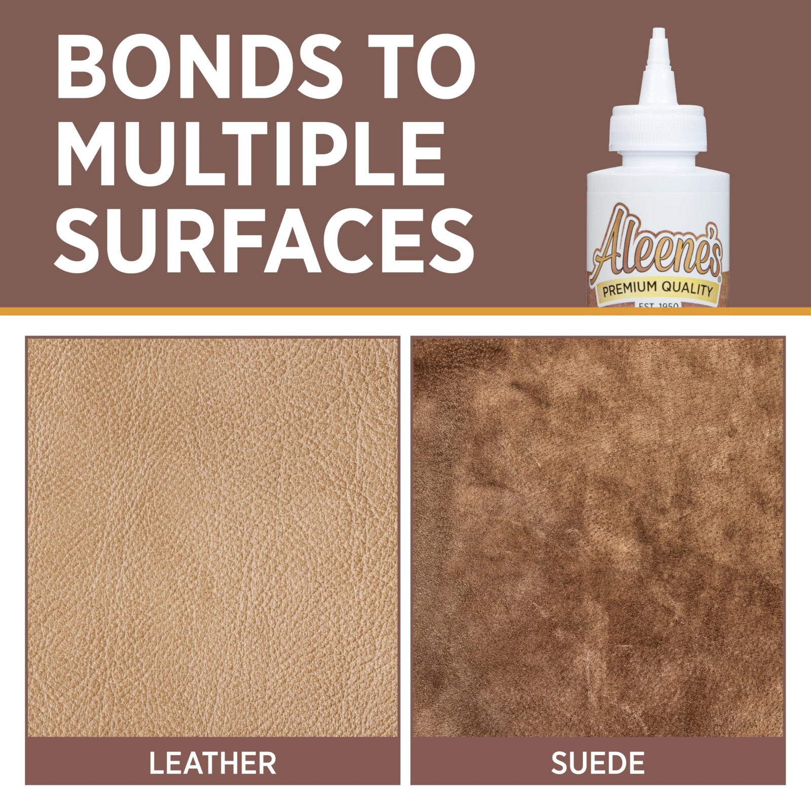 Aleene’s Leather & Suede Glue, Adhesive For Crafts, 4 fl oz, Clear