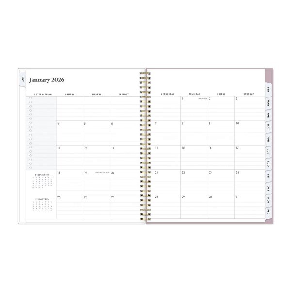 8.5"x11" Planner Zoya RY 2026 Weekly/Monthly Safety Wirebound