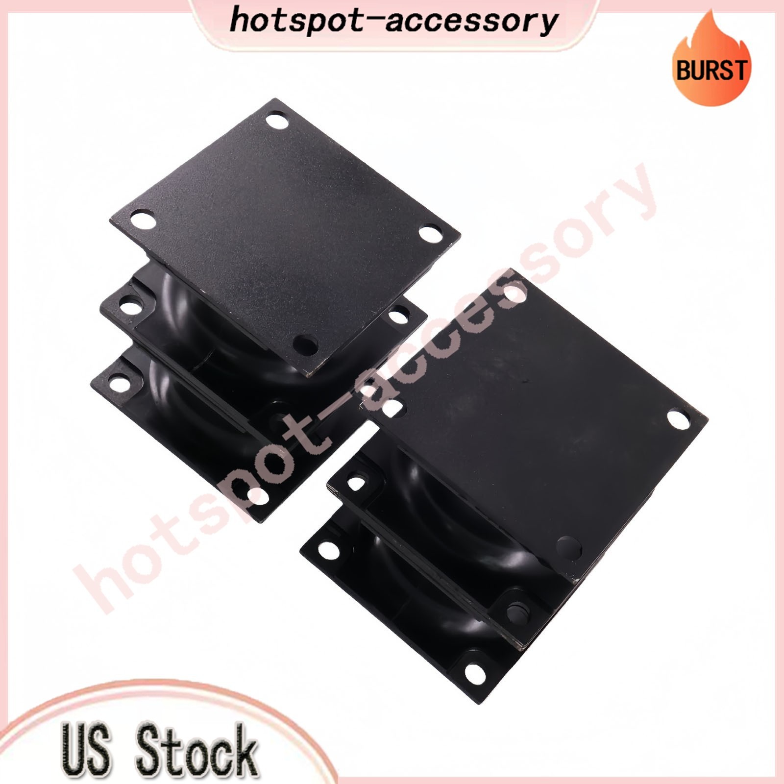 4PCS Vibratory Plate Compactor Rubber Isolator Shock Mount Fits For Doosan