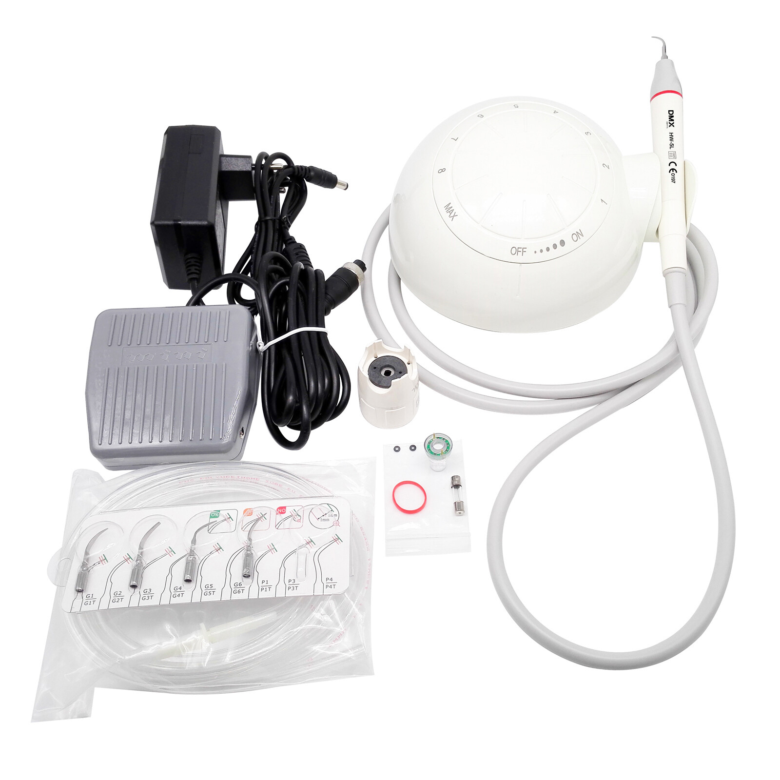 Dental Ultrasonic Piezo Scaler With LED Handpiece Tips Fit EMS/Woodpecker HW-5L