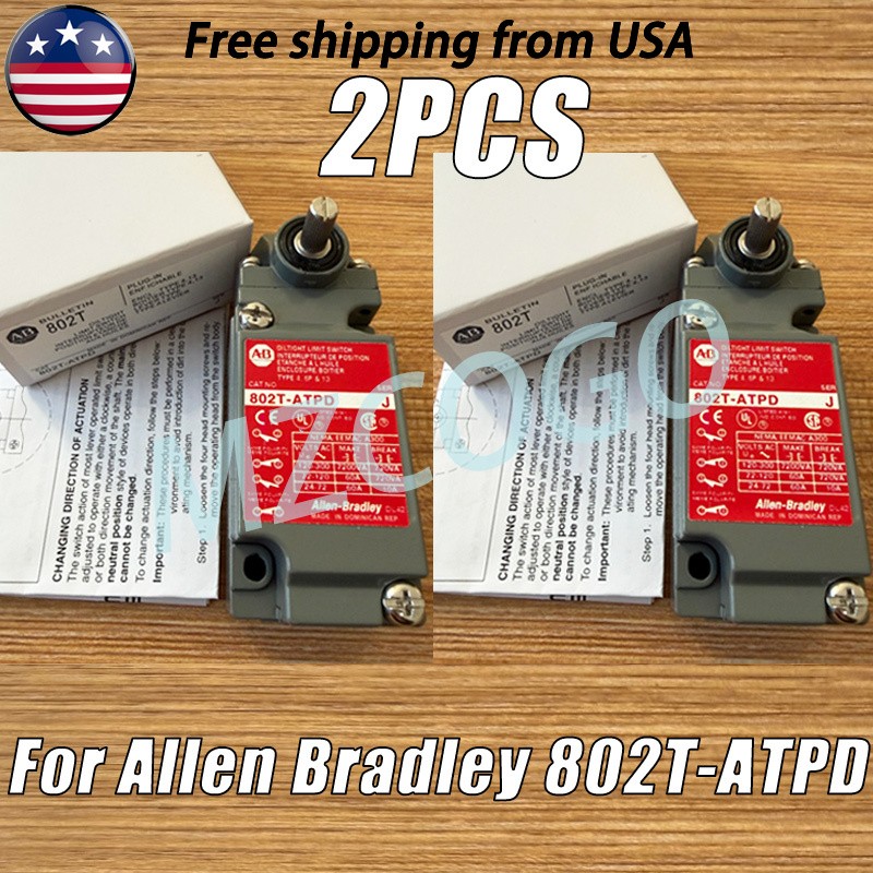 2PCS NEW For Allen Bradley 802T-ATPD OilTight Limit Switch Series J