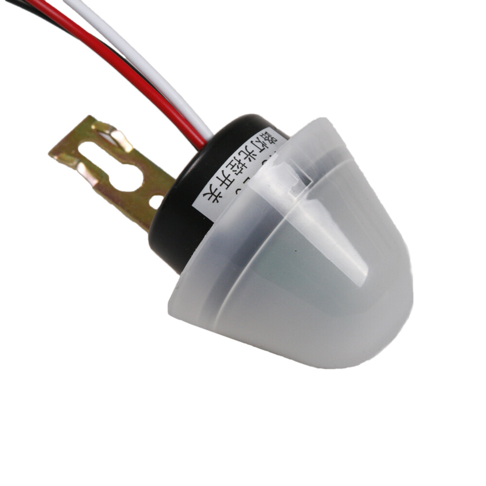 2PCS DC/AC 12V Auto On Off Light Photocell Switch Control Dark To Dawn Sensor US