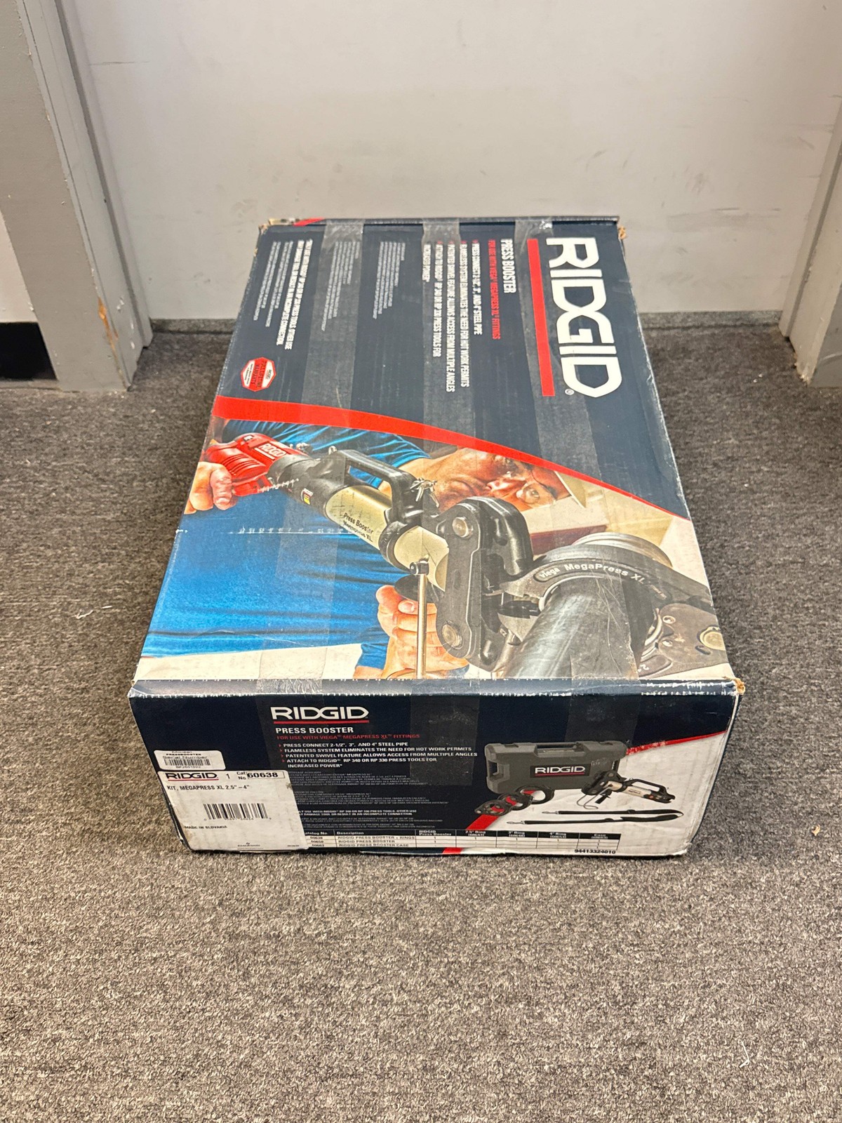 Ridgid 60638 2-1/2″ to 4″ Megapress XL Jaw Kit with Press Booster and Carrying C