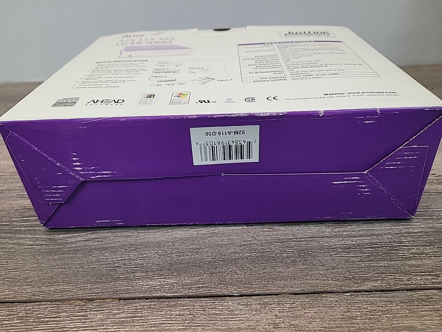 Artec Just Link CD-RW Writer 32x12x48x Power Supply Internal Disc Drive Nero 5.5