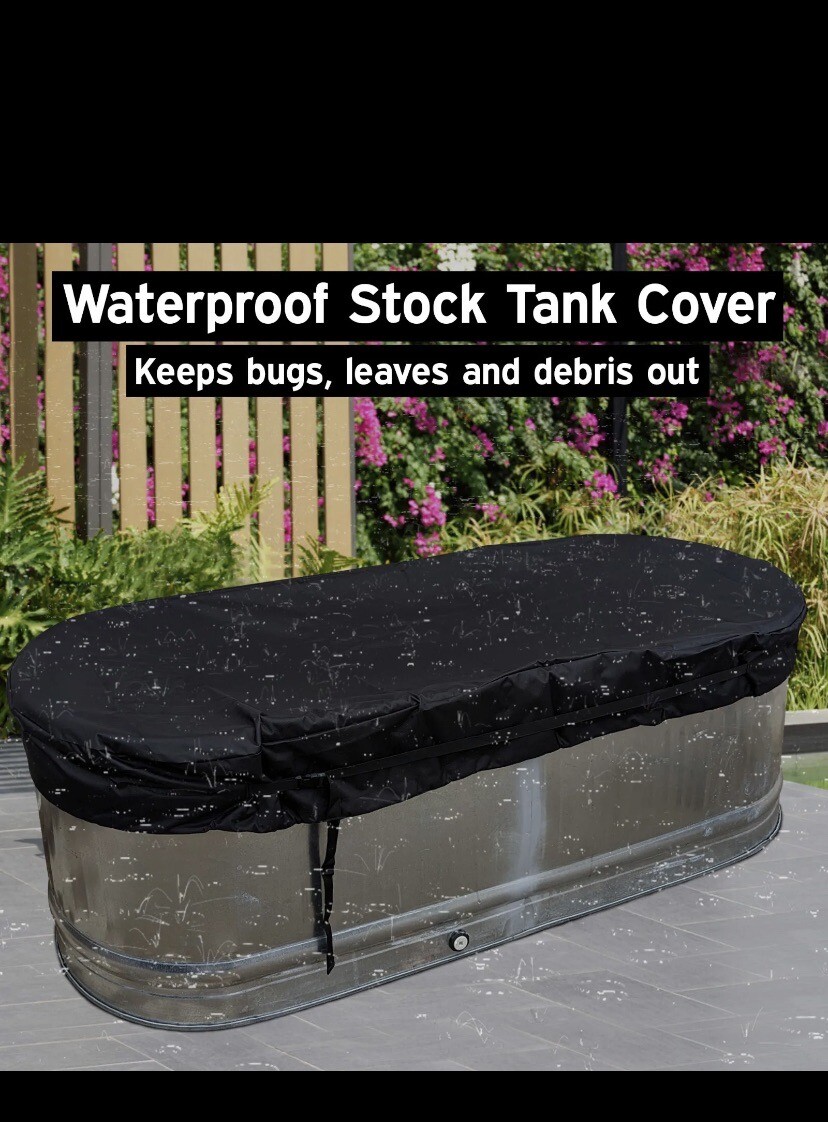 2X2X6 Galvanized Stock Tank Cover Ice Water Therapy Ice Bath Cover Waterproof