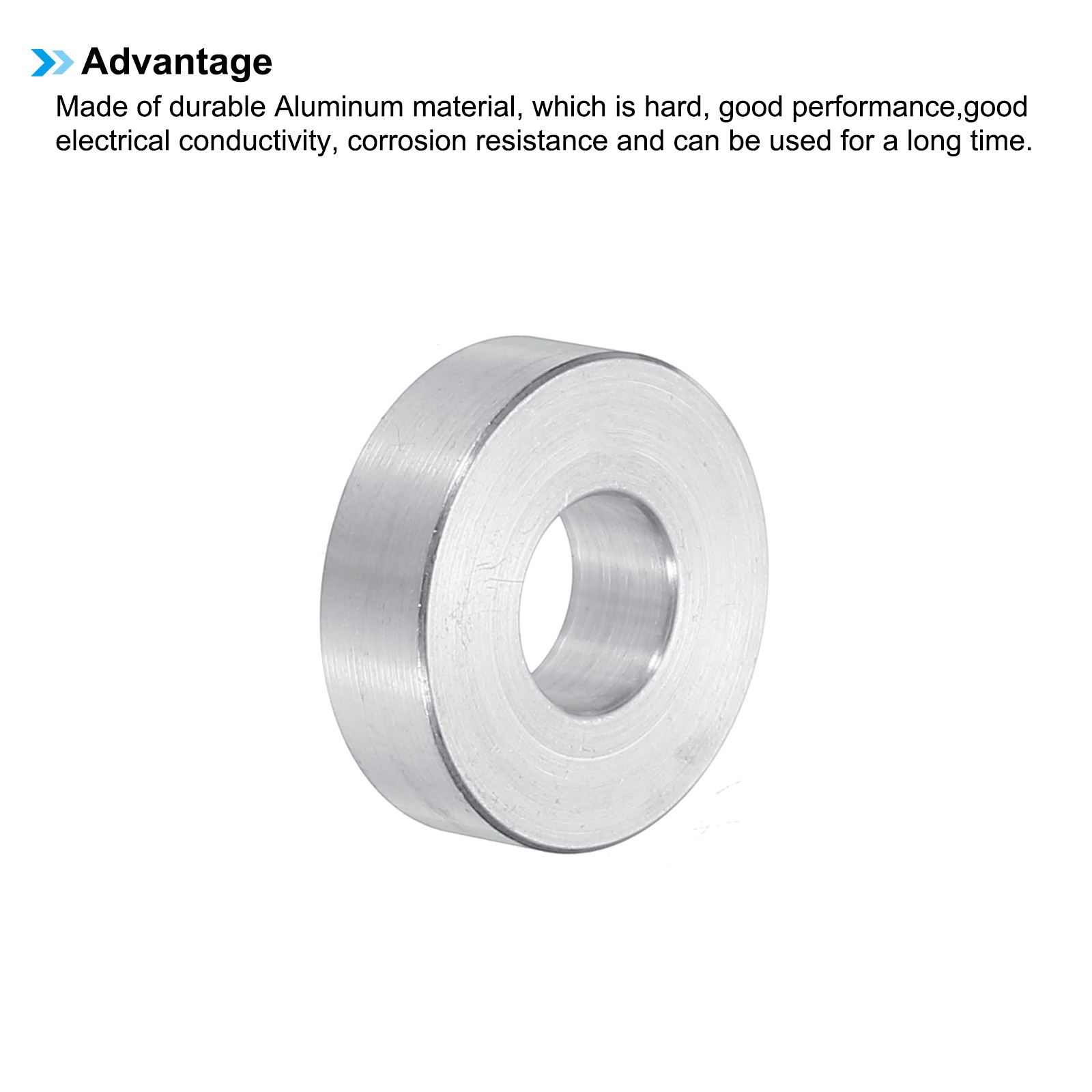 M8 Aluminum Spacer,6 Pcs Metal Spacers Aluminum 8.5mm ID x 20mm OD x 6mm L