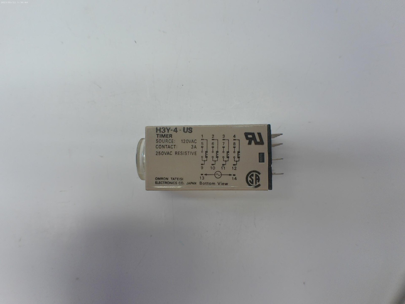 OMRON H3Y-4-US TIMER 0-30MIN NSNP