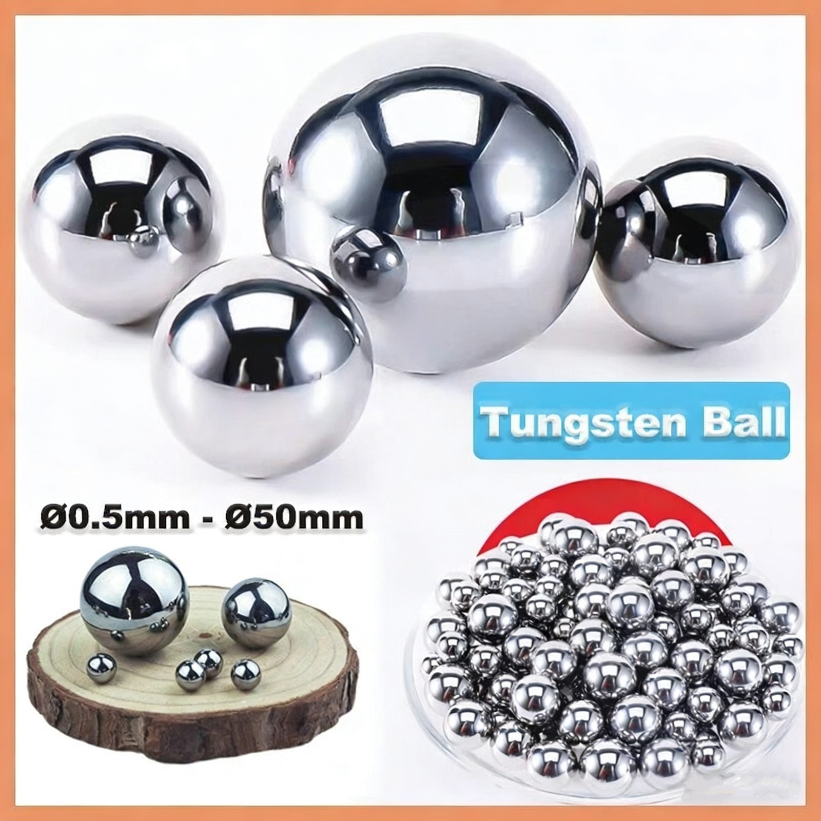 Tungsten Carbide Ball Steel Ball Bearings Carbide Diff Balls Diameter 0.5mm-50mm
