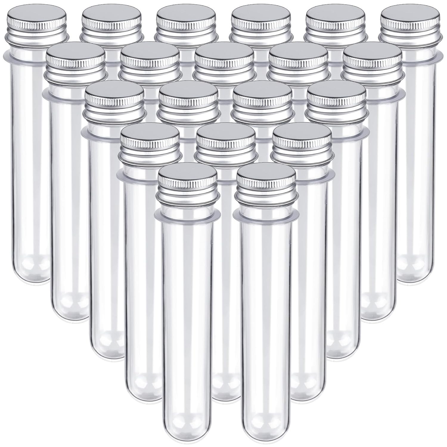 Clear and Shatter-Resistant 45ml Tubes – 20-Pack for Safe Experimentation