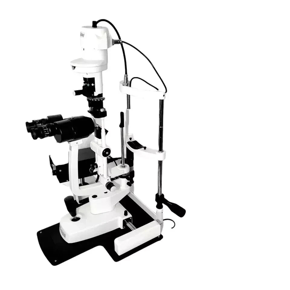 2 STEP Manual Non Portable Slit Lamp Haag Streit type In Metal Plate Base