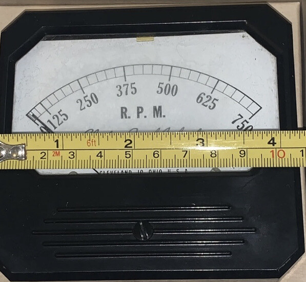 VTG Reliance C739F – 0-750 RPM Electric Speed Indicator New Open Box