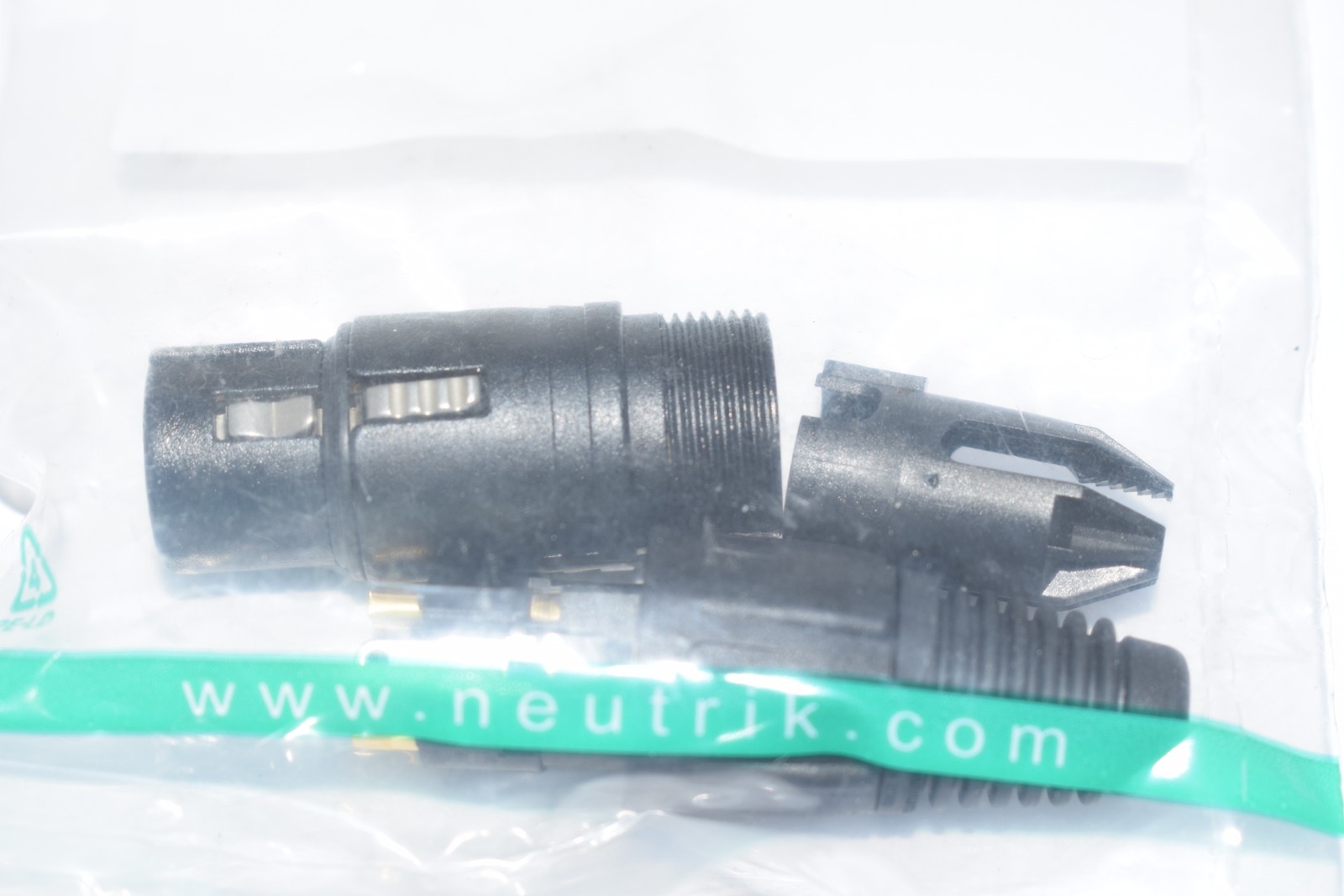 NEW Neutrik NC3FX-B 3-Pin Female Connector Cable MT XLR, Black with Gold Contact