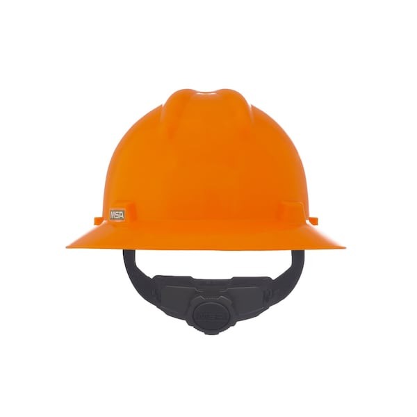 Msa Safety 10021292 V-Gard Slotted Full Brim Hard Hat, Fas-Trac Iii Suspension,