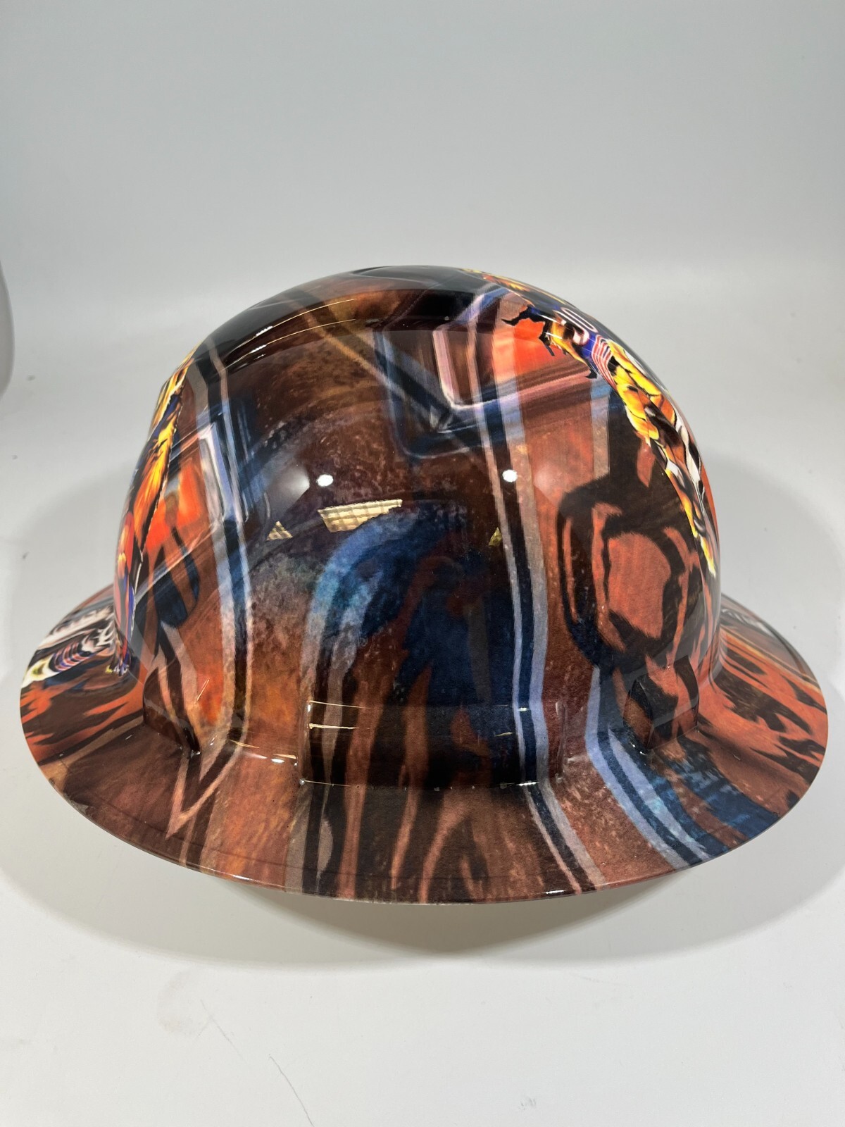New Full Brim Hard Hat Custom Hydro Dipped CHICAGO BEARS