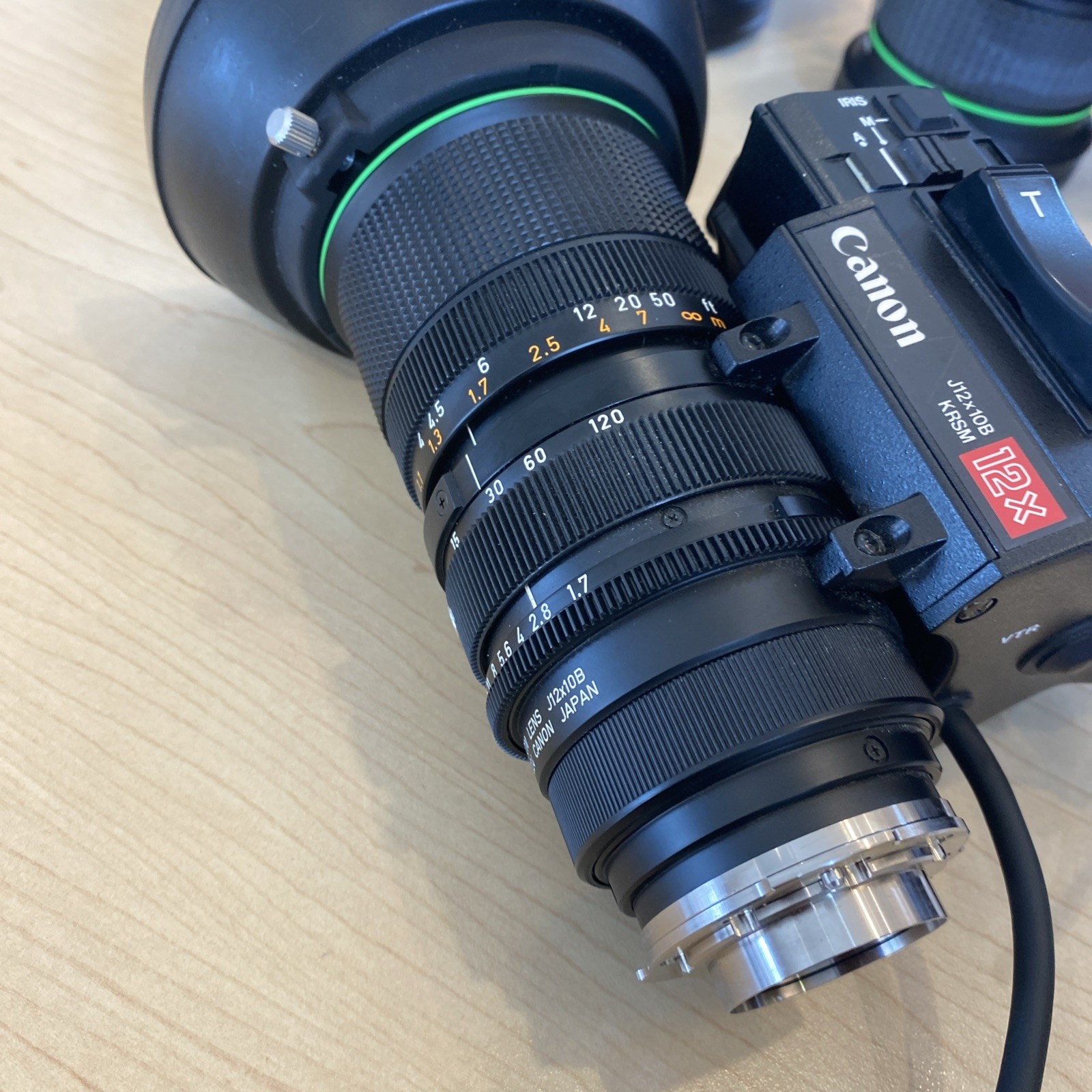 Canon Macro TV Zoom Lens J12X10B 10-120Mm 1:1.7 Servo J12x10B KRSM 12x Bx#1 L#23