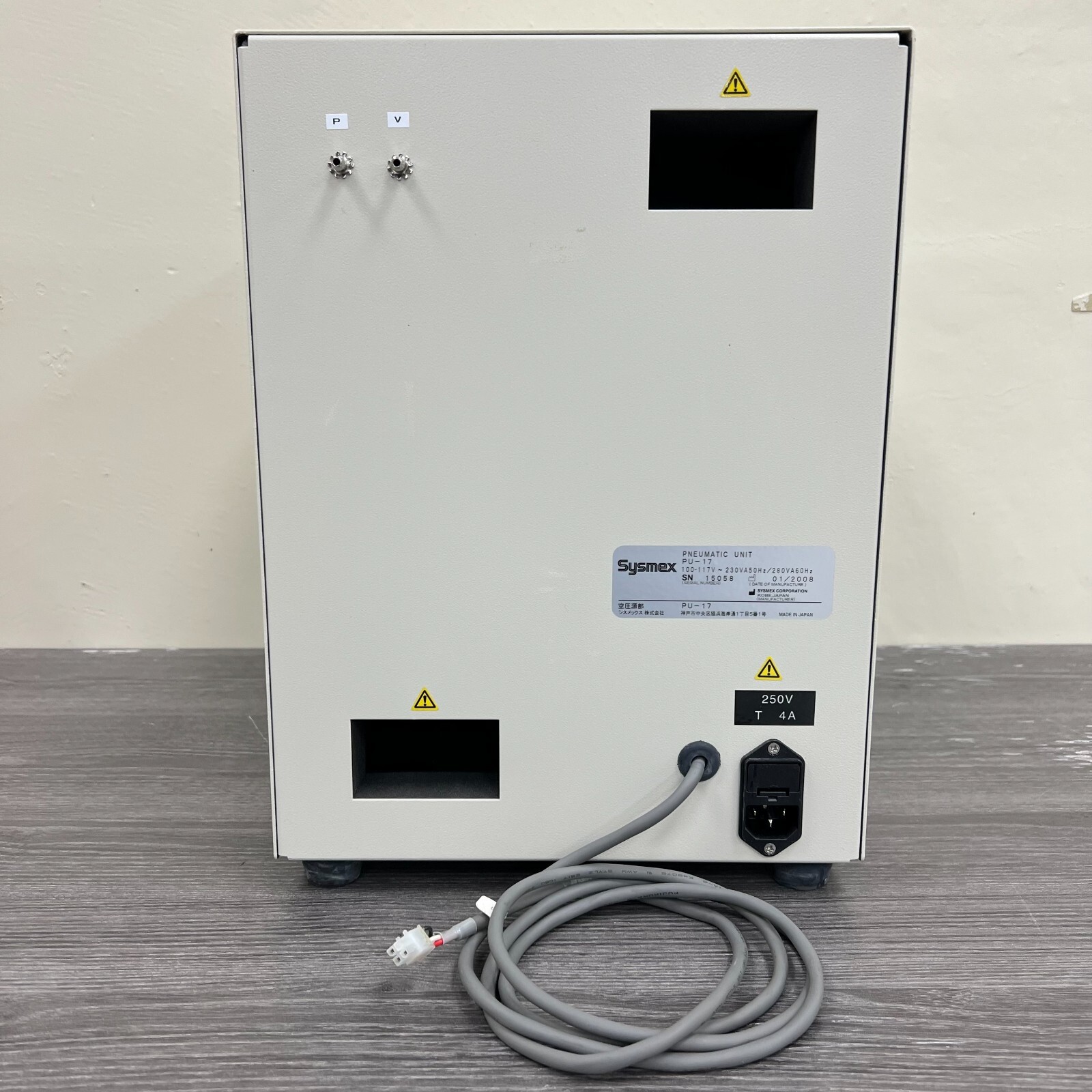 Sysmex PU-17 Pneumatic Unit Vacuum Pump w/ Automated Body Fluid Analyzer 0.22MPa