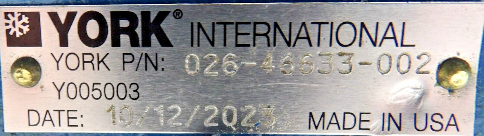 YORK 026-46633-002 Explosion Proof Motor & Pump 2HP Haz Loc – DAMAGED WIRING