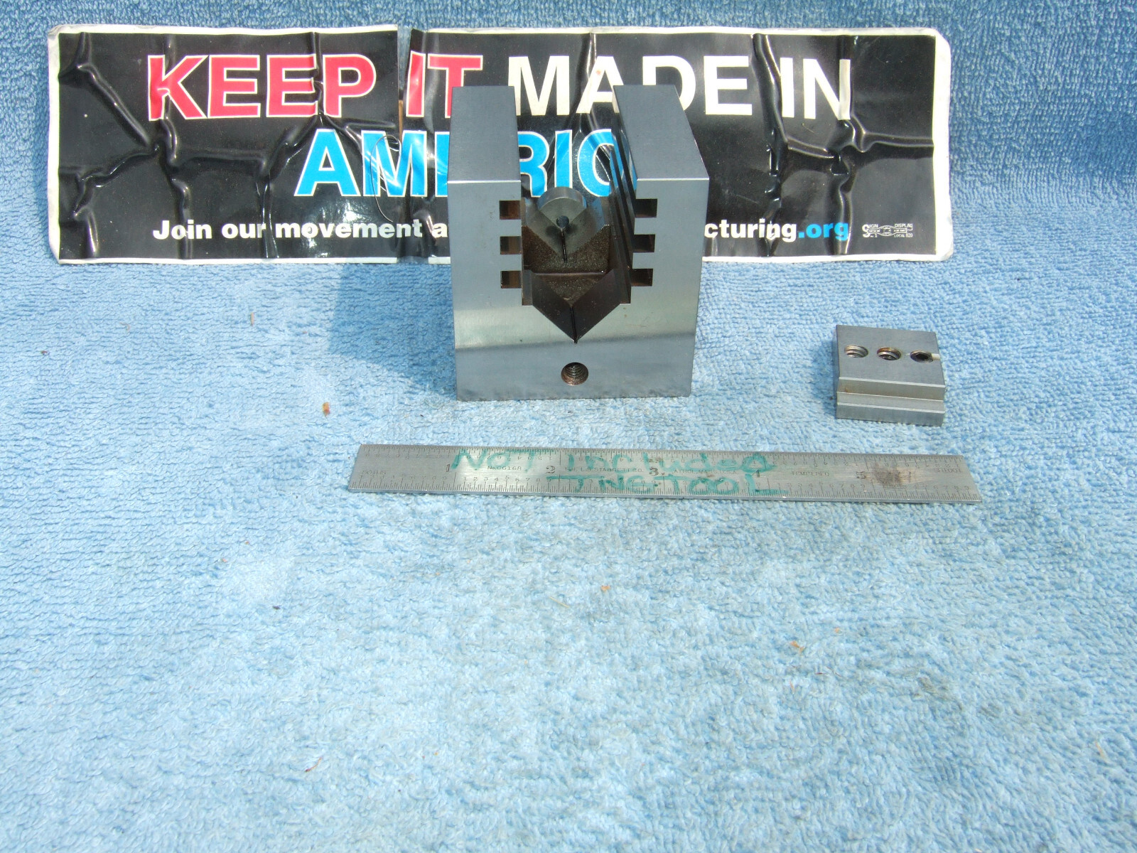 HERMANN SCHMIDT TYPE UCV W/CLAMP SQUARE GRIND V-BLOCK TOOLMAKER MACHINIST USED