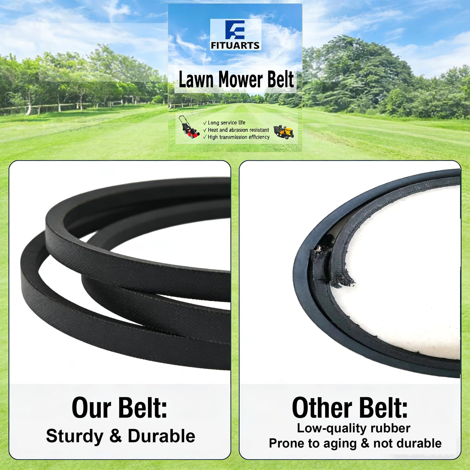 Lawn Mower 109-3661 Deck Belt for Toro TimeCutter MX6050 6000 Titan Z5200 109…