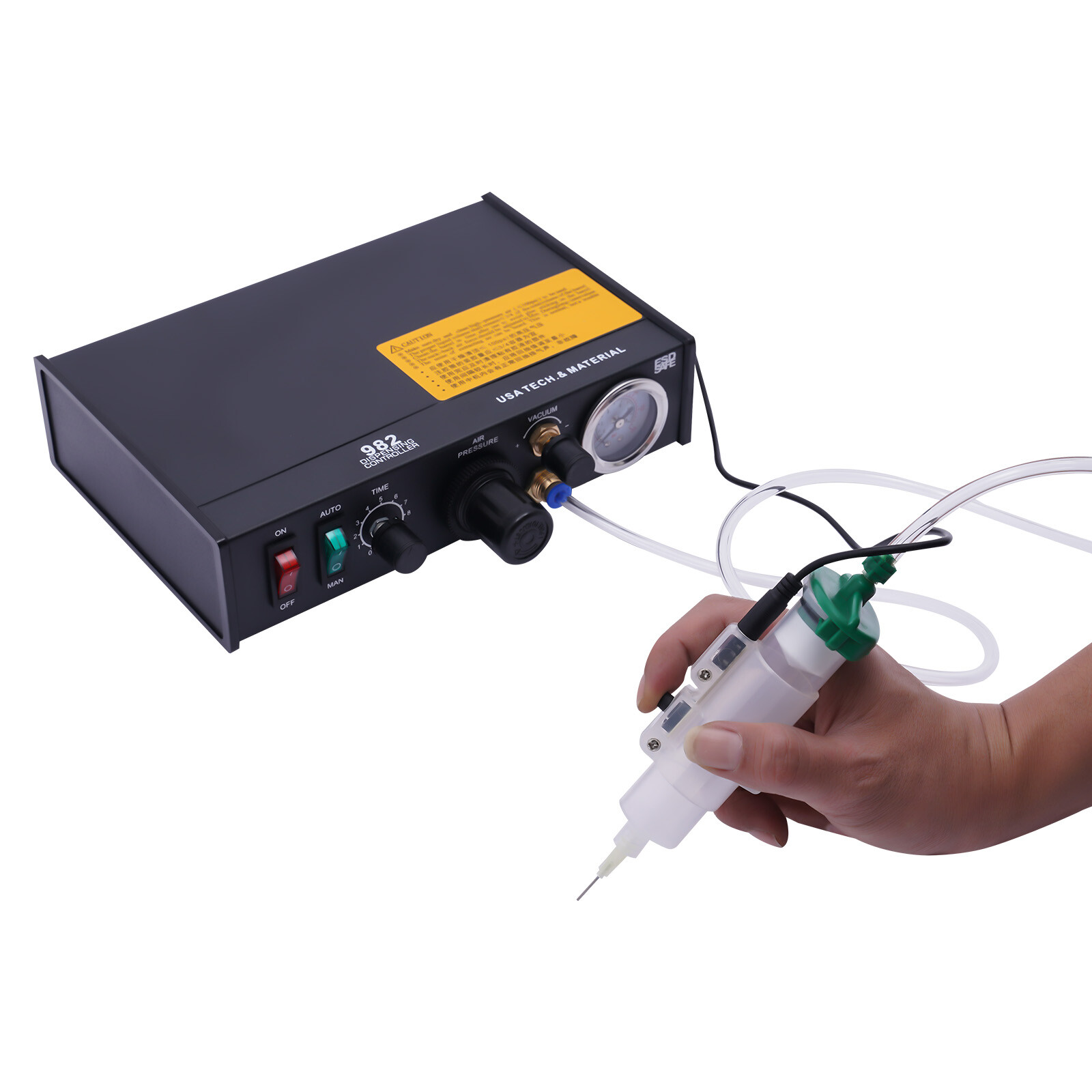 Semi-automatic Epoxy Resin Glue Dispenser Solder Paste Liquid Controller Dropper