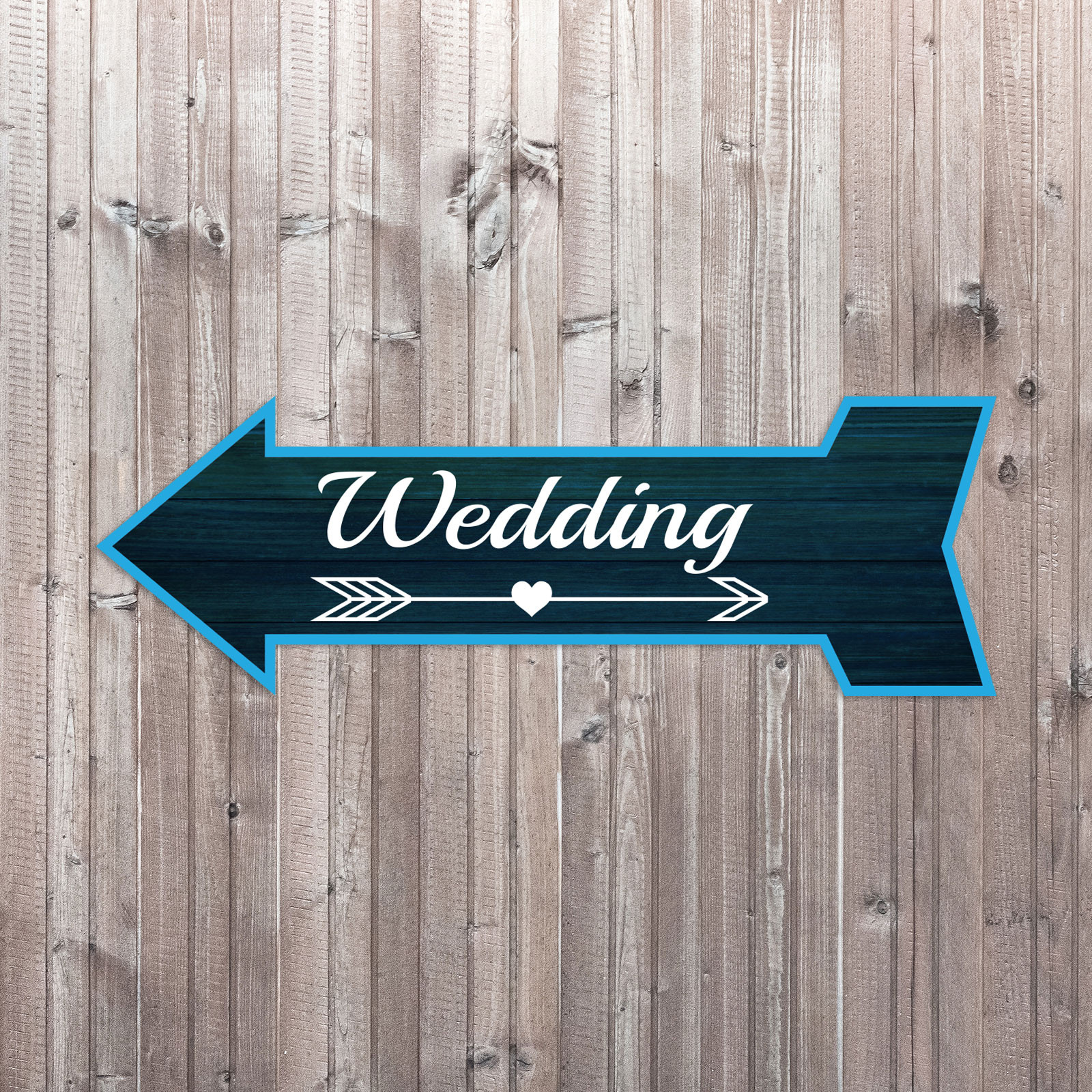 Arrow Shape Wedding 12×4″ Wall or Door Sign | Events & Celebrations Signage