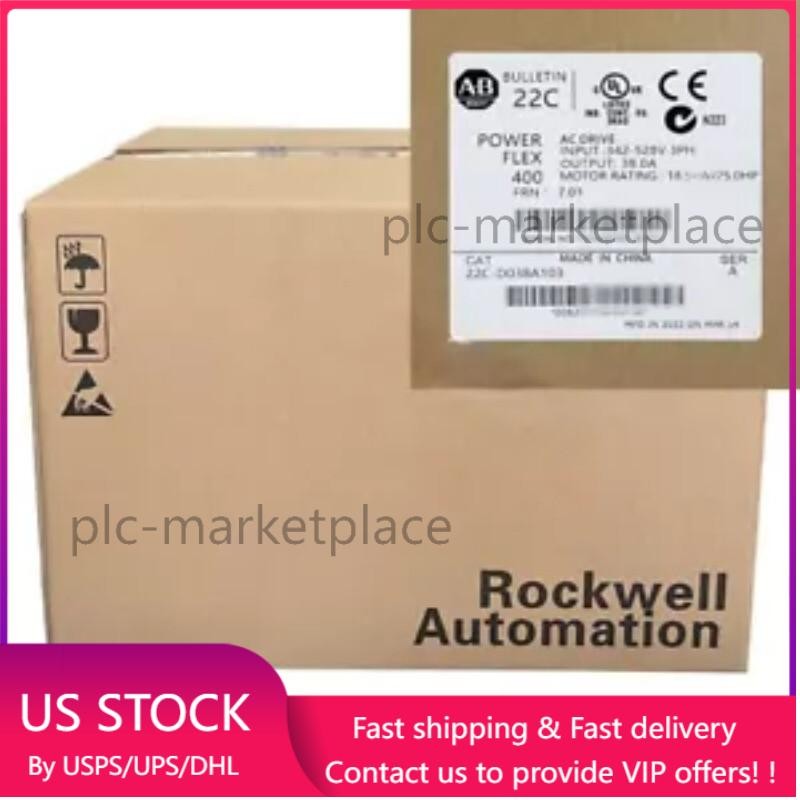 22C-D038A103 New Factory Sealed AB PowerFlex 400 18.5 kW 25 HP AC Drive 1PCS
