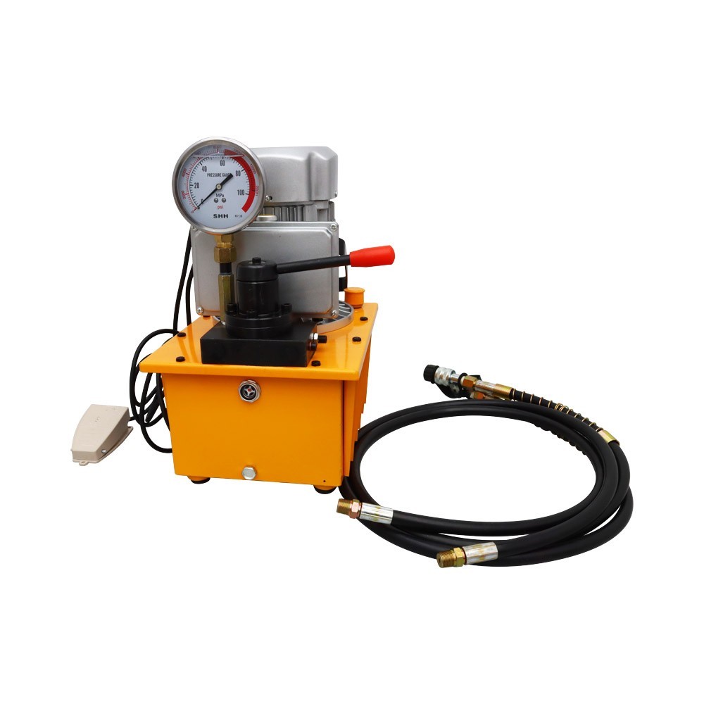 110V/60HZ 750W Electric Hydraulic Pump 70Mpa Double Acting Manual Valve 7L Tank