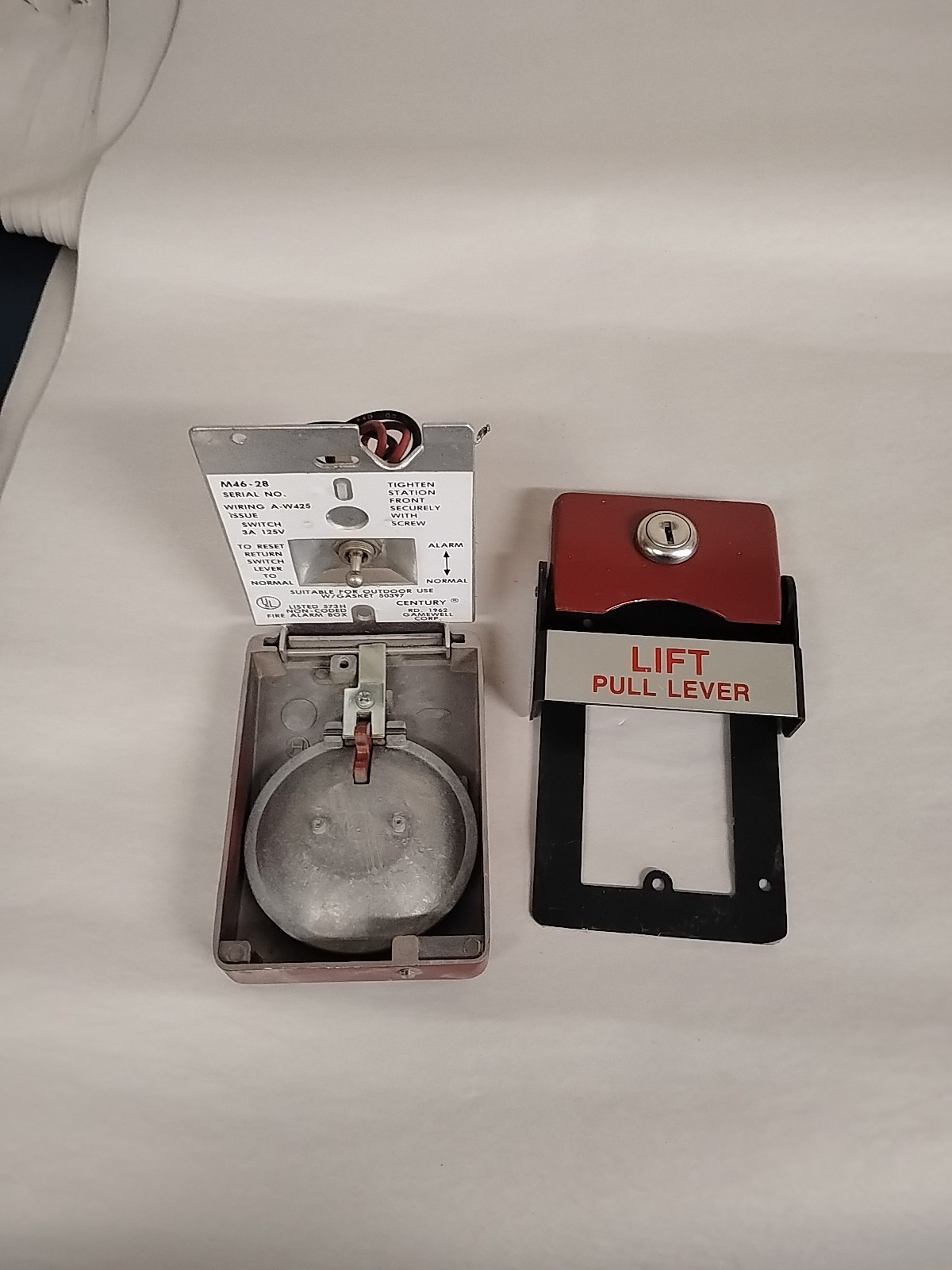 Gamewell M46-28 Fire Alarm Pull Station Preowned