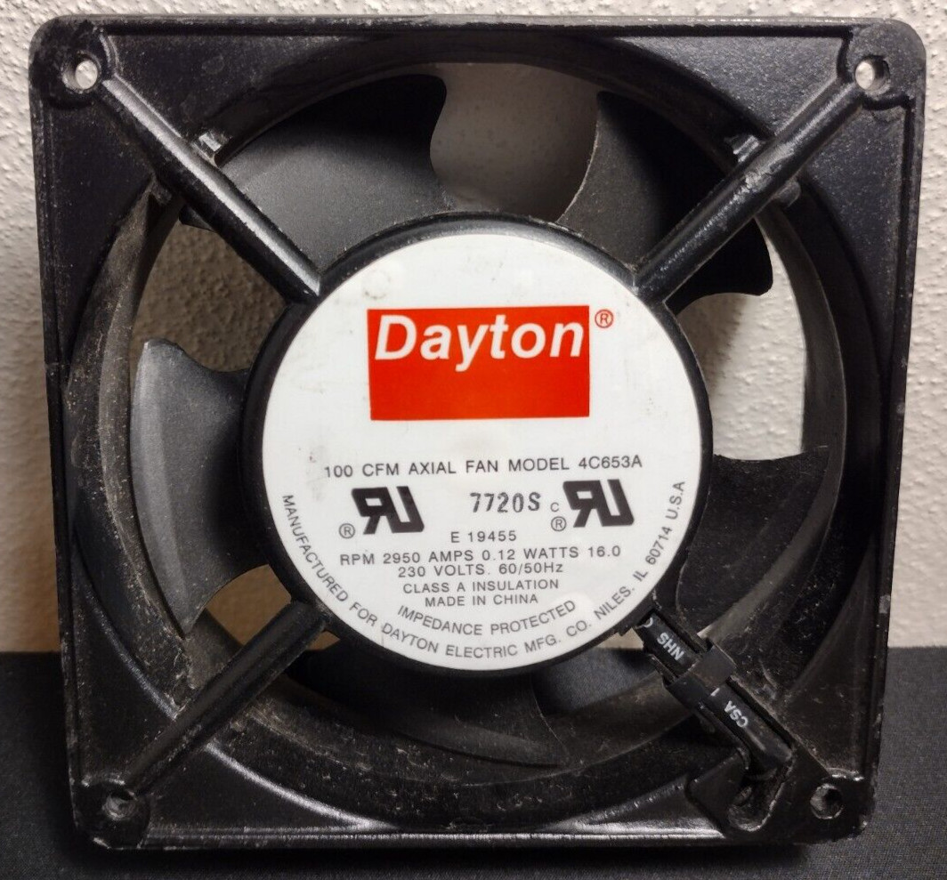 Dayton 100 CFM Model 4C653A Axial Fan & Cool Master SickleFlow Fan Lot (UNTESTED