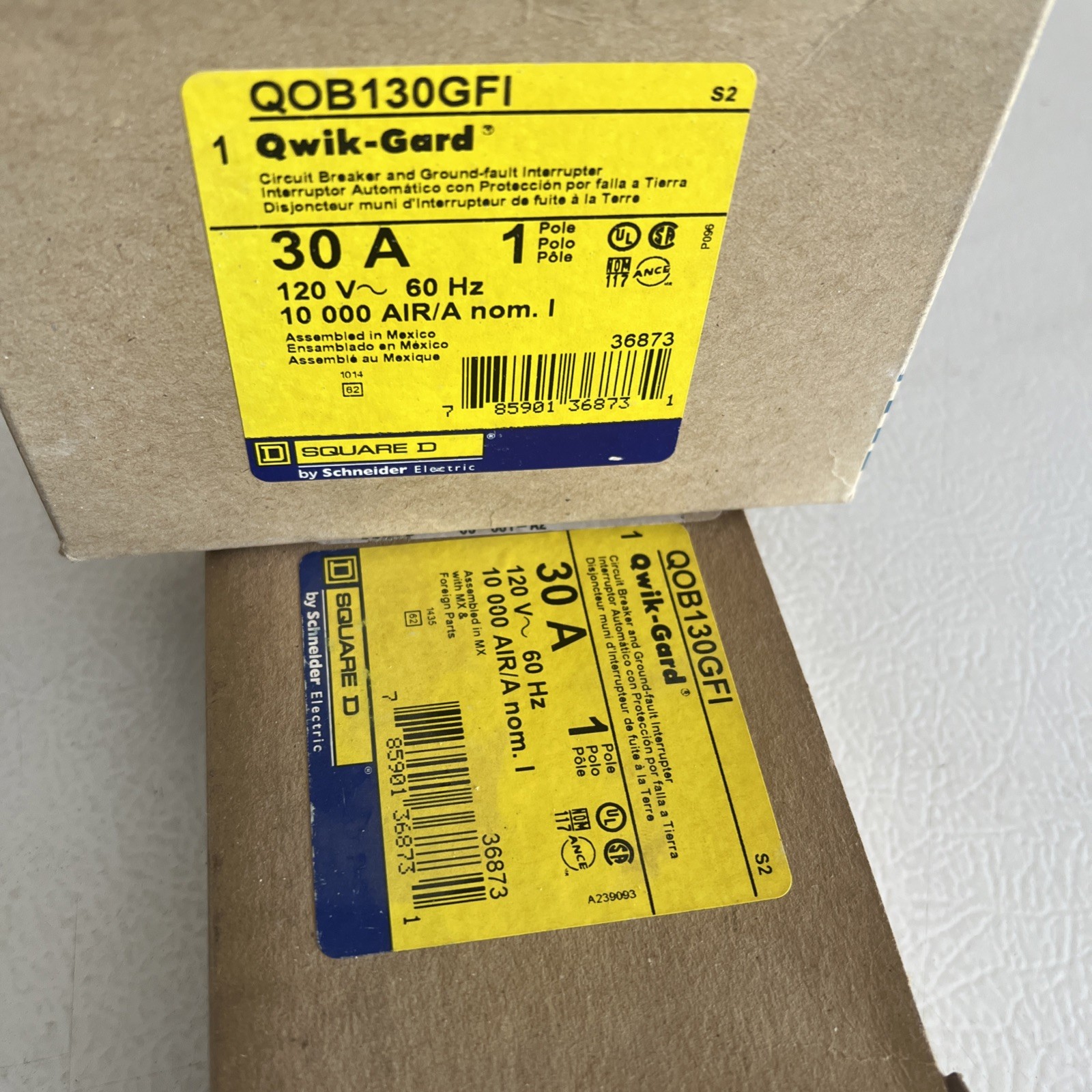 Square D QOB 30 amp GFI breaker