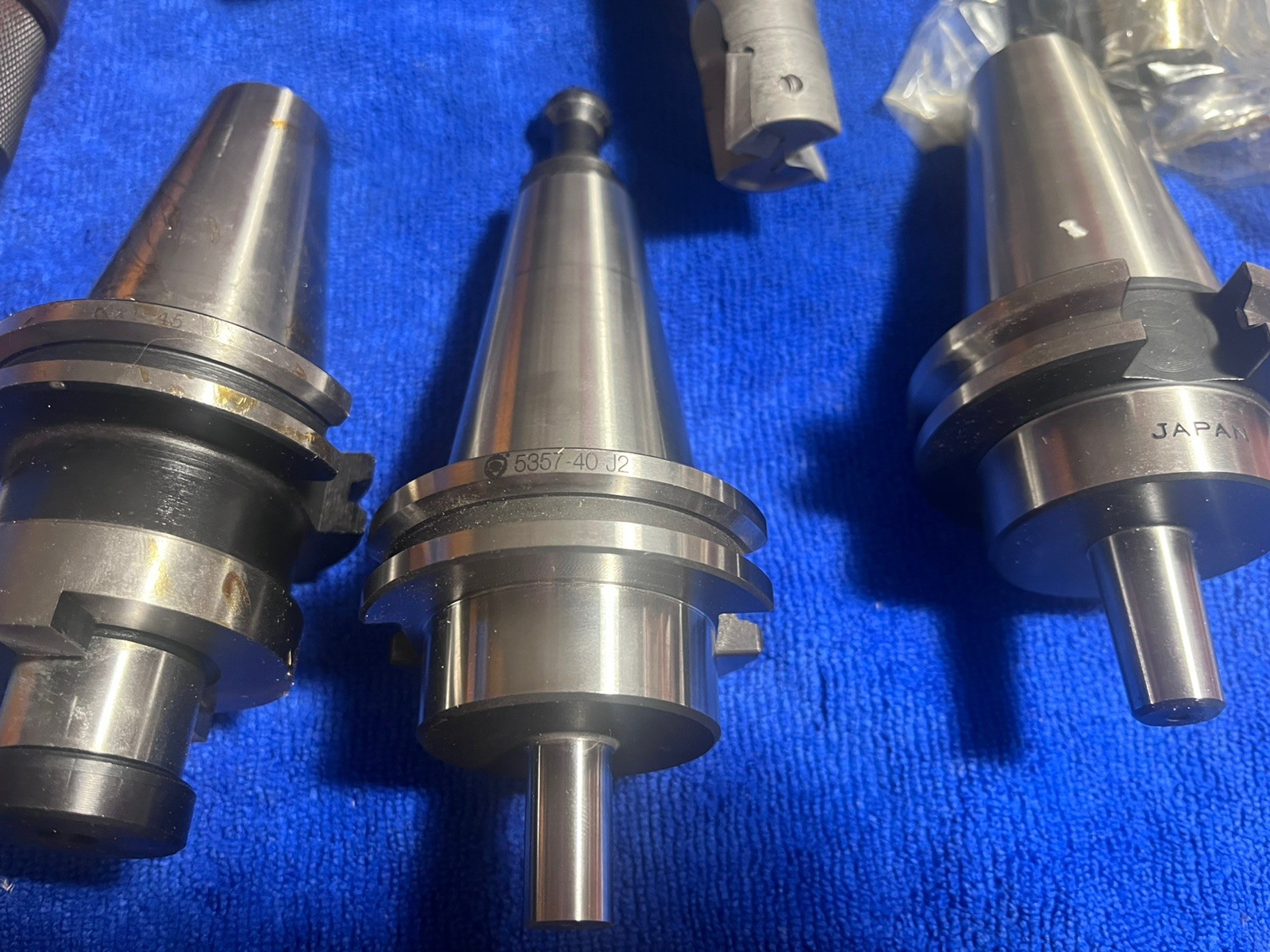 8 pieces CAT40 CNC Tool Holder Lot – ER16, End Mill Holders, Kennametal / Hertel