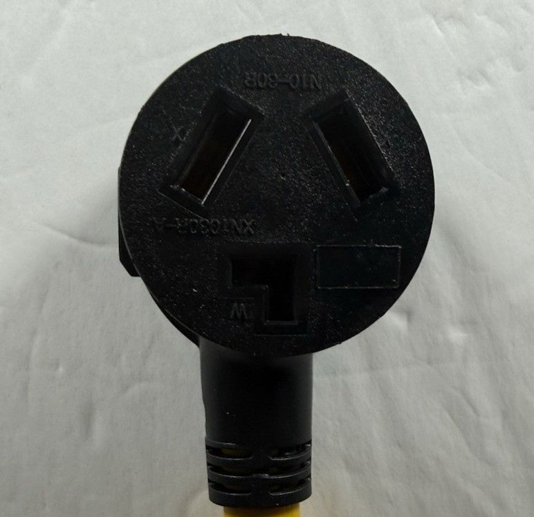 NEMA TT-30P to 10-30R 120V 30 Amp 3 Prong Male Plug to 3 Prong Power Cord Adapte