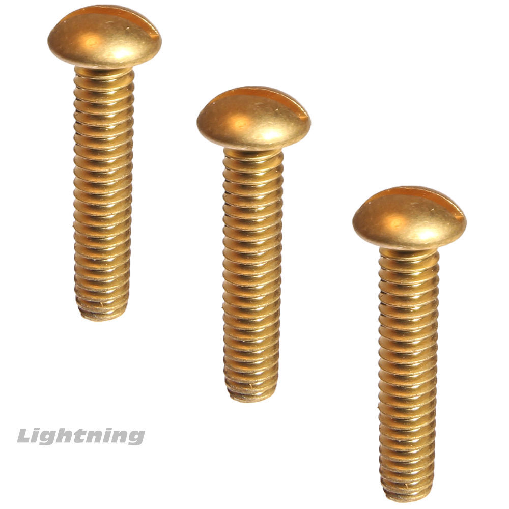 Slotted Round Head Machine Screws Solid Brass #6-32 X 1/2″ Qty 250