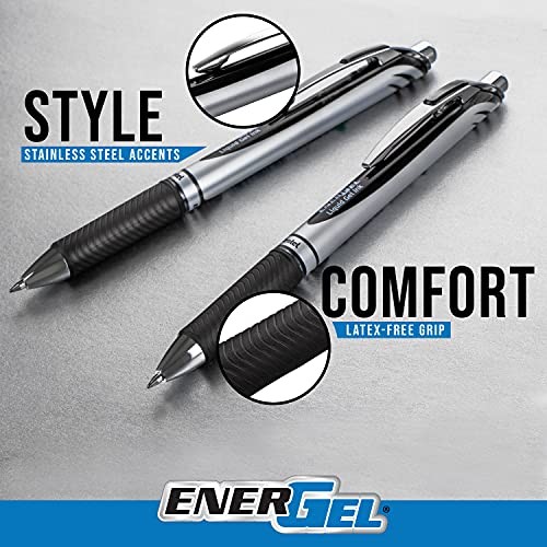 EnerGel RTX 0.7mm Liquid Gel Pens 3 Count Fast Drying No Smear Writing Tools