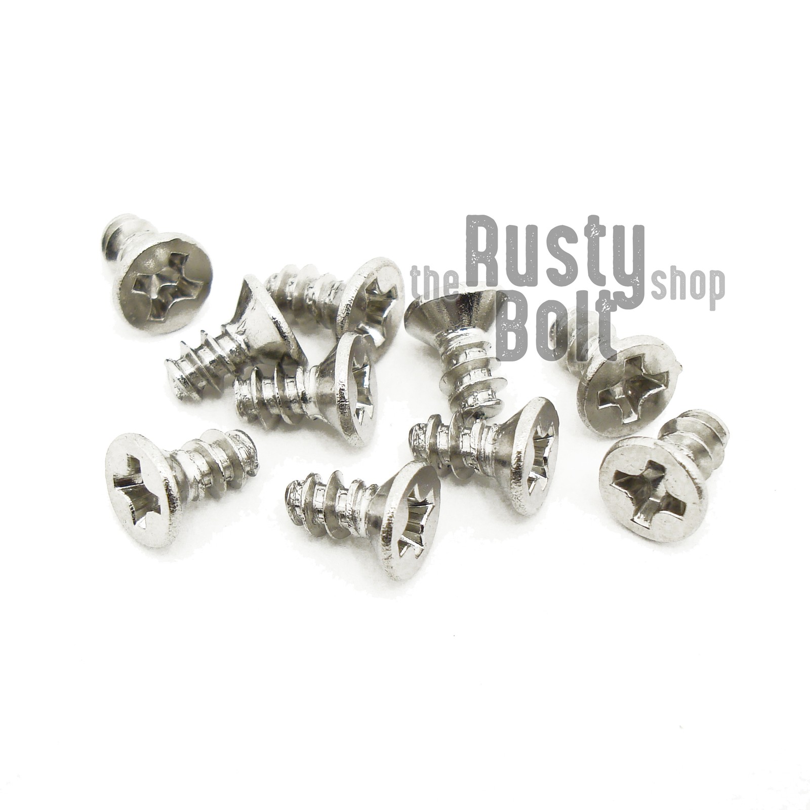 M3 x 6mm, Phillips Flat Head Screws, Self Tapping, Blunt Tip, Stainless Steel