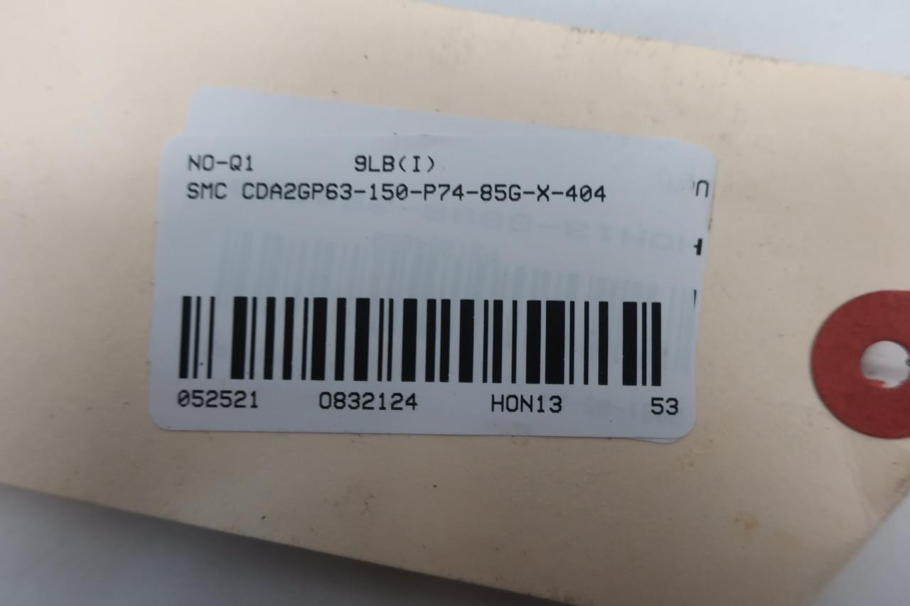 Smc CDA2GP63-150-P74-85G-X-404 Double Acting Cylinder 63mm 150mm 145psi