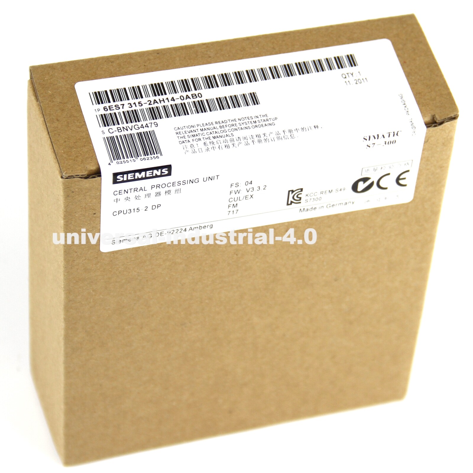 NEW Siemens 6ES7 315-2AH14-0AB0 6ES7315-2AH14-0AB0