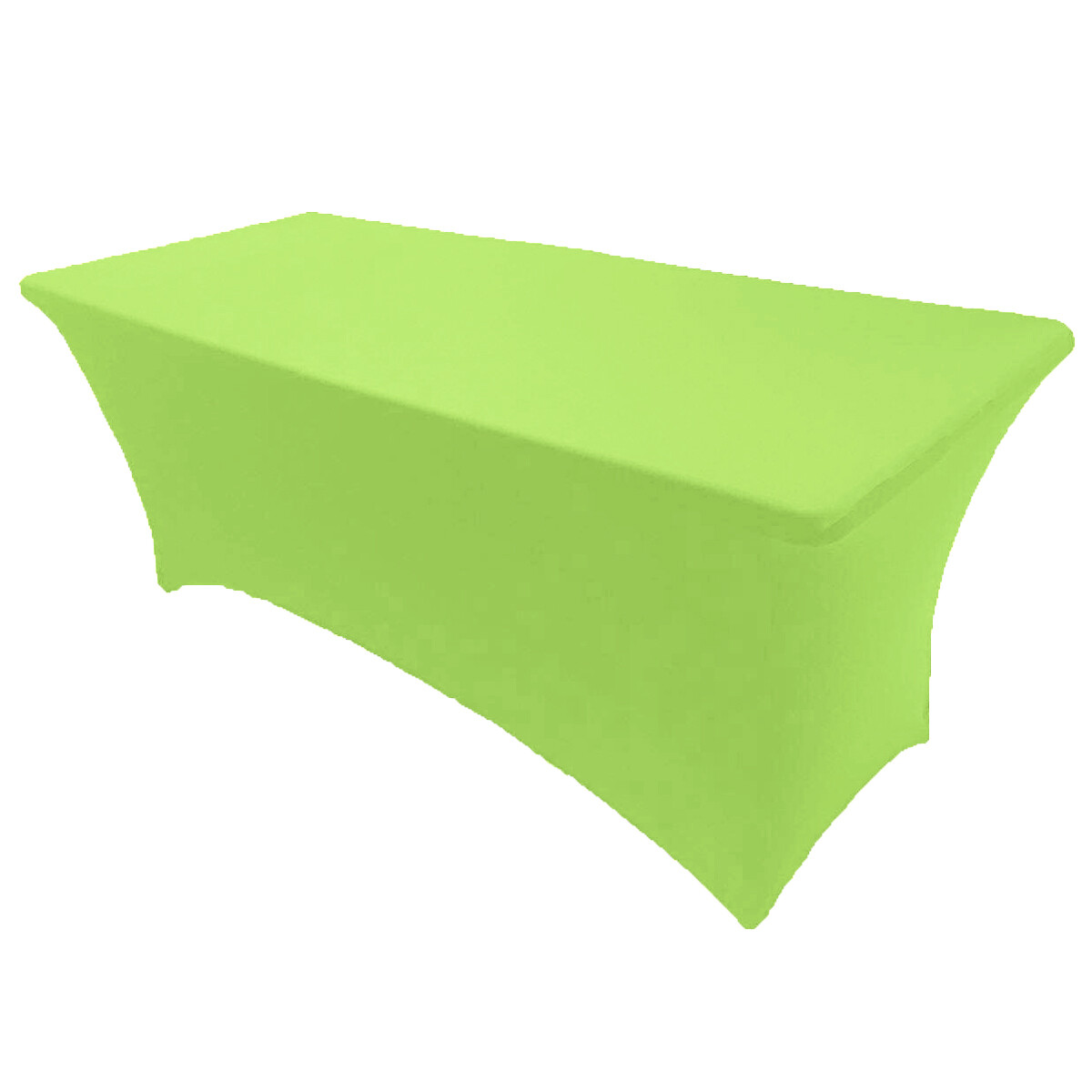 4′ ft x 2.5’ft Spandex Fitted Stretch Tablecloth Table Cover Wedding Lime