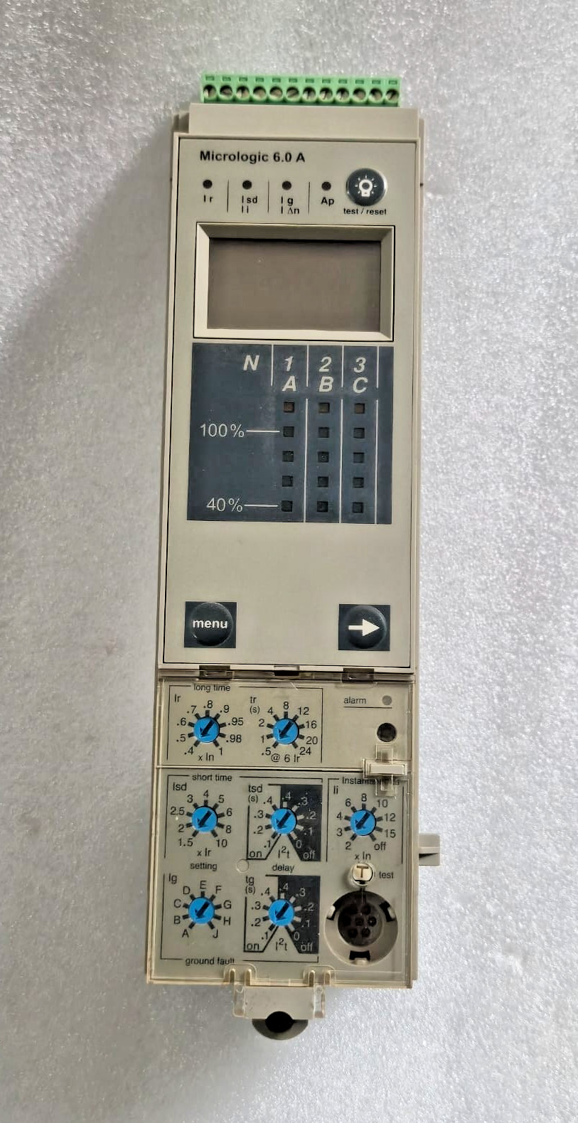 SCHNEIDER ELECTRIC MICROLOGIC 6.0 A TRIP UNIT 33073 CIRCUIT BREAKER TESTED