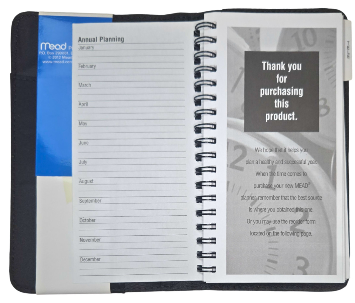 Mead Undated Weekly Planner, 3-3/4″ X 6-7/8″
