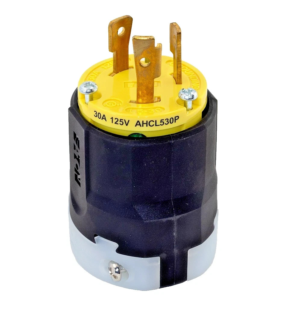 NEW Eaton ArrowHart AHCL530P L5-30P Yellow Locking Plug 125V 30A 2p3w Ultra Grip