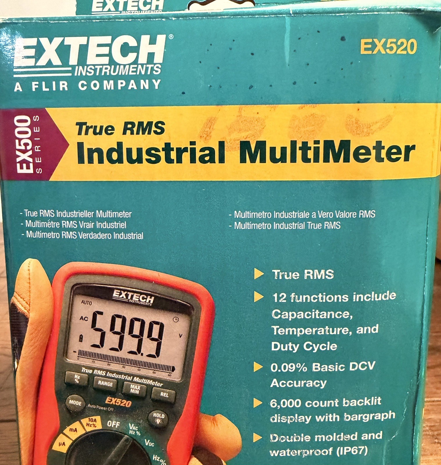EXTECH EX520 Multimeter BRAND NEW FREE SHIPPING )