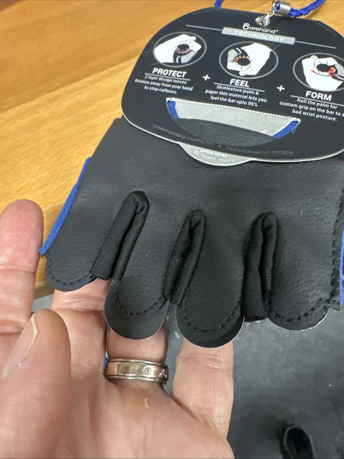 Barehand Gloves Minimalist Gloves Build Better Grip Lifting Gear Workout Medium