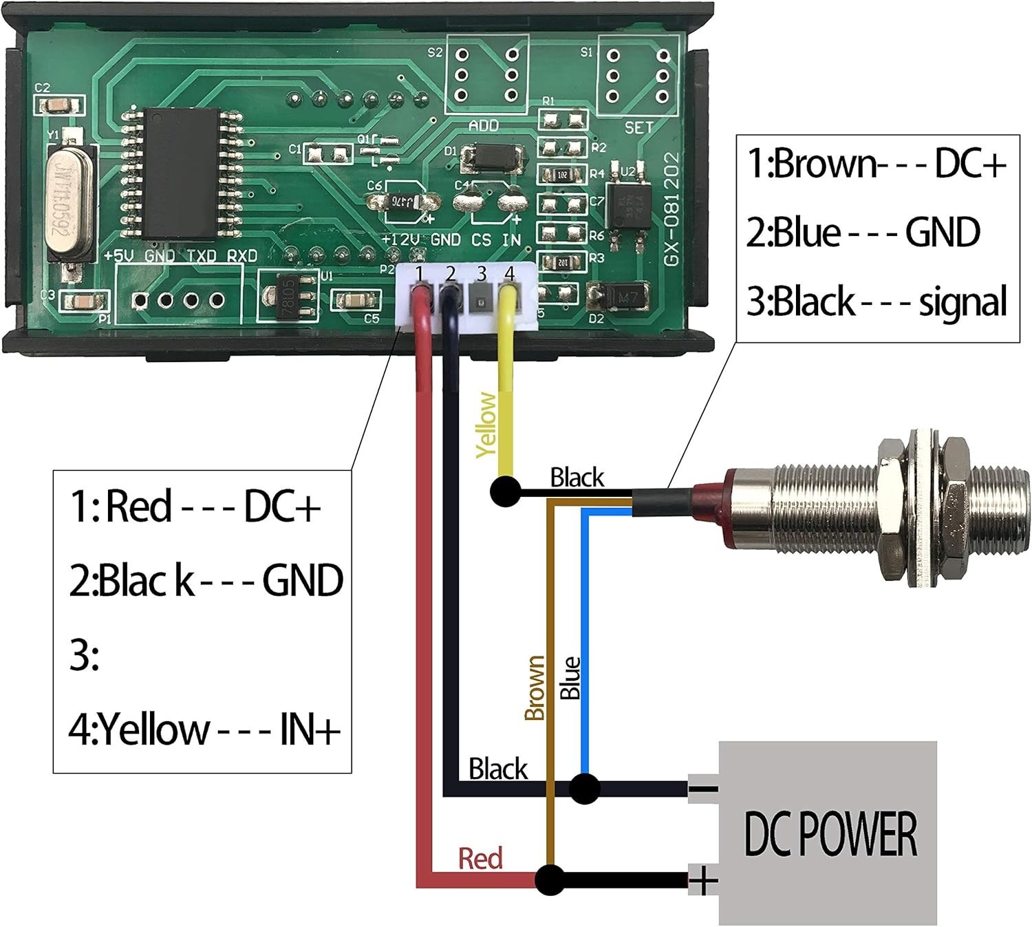 Accurate 5-9999RPM Digital Tachometer with Green LED and Hall Sensor Included