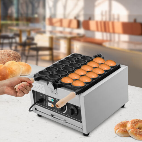 Egg-Shape Waffle Making Machine Mini Electric Waffle Making Baking Machine 1800W