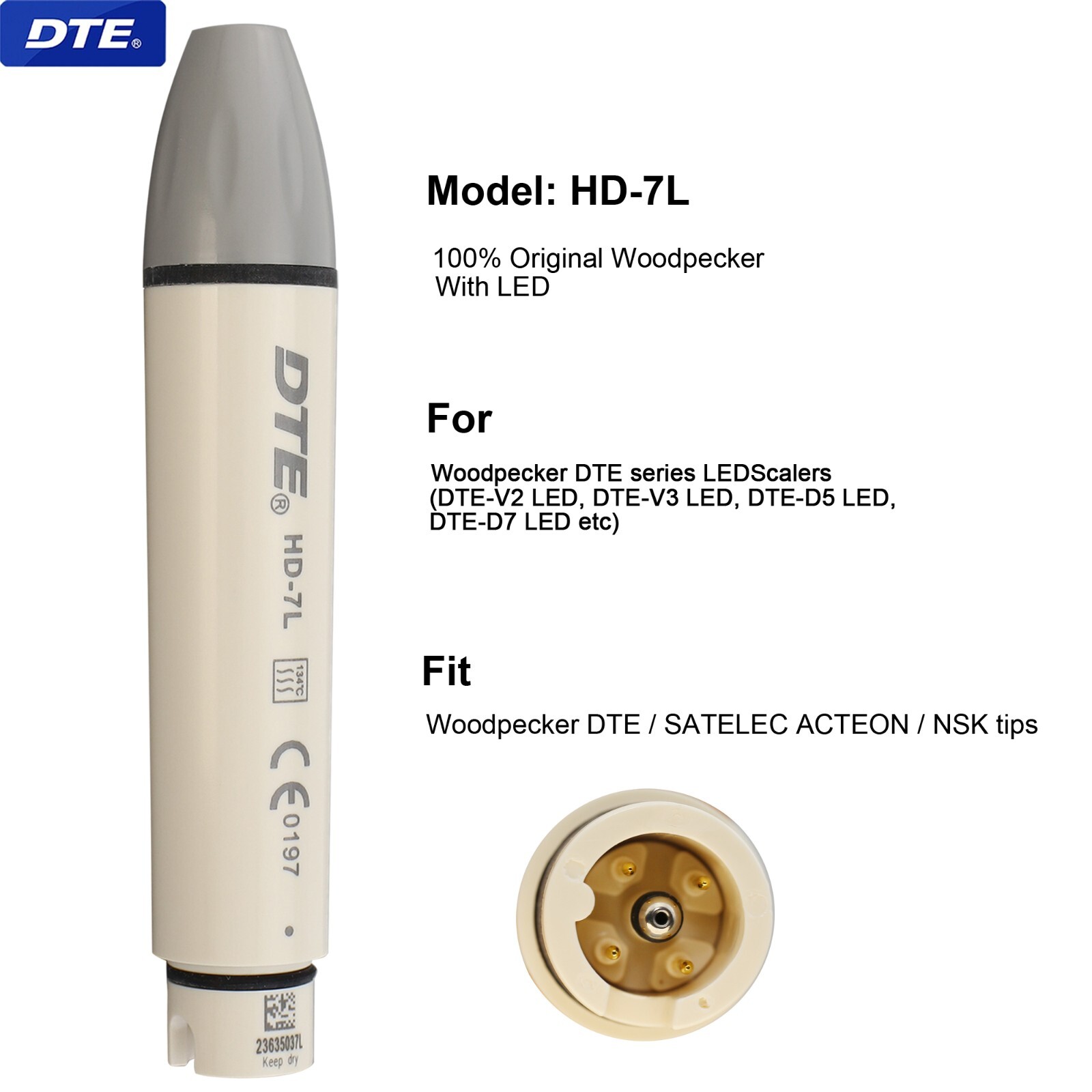 Woodpecker DTE SATELEC ACTEON Newtron EMS PIEZON LED Ultrasonic Scaler Handpiece