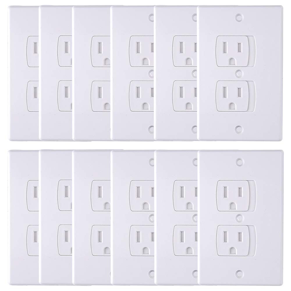 Childproof Electric Outlet Covers – Self-Closing Plugs for Baby Safety, 12 Pack